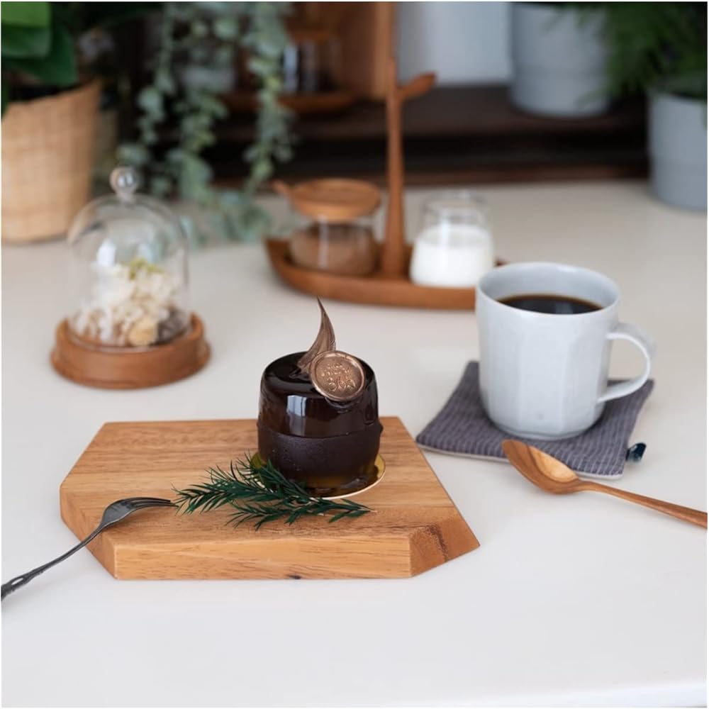Swanson Shoji Chabatree EDGE Cutting Board Wooden Acacia Cutting Board L Asymmetric Left and Right Asymmetric Outdoor Camping CU-139