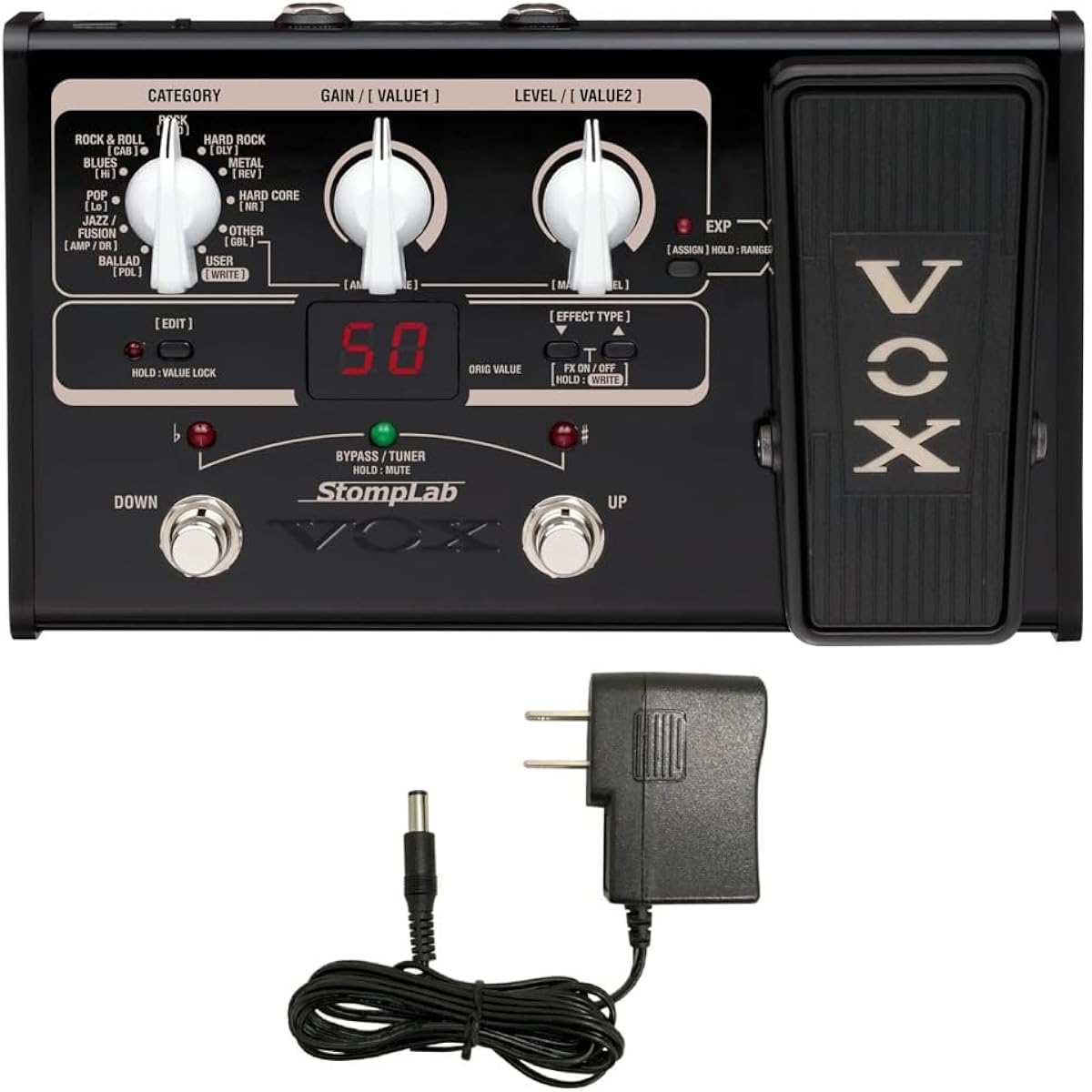 [General-purpose AC adapter/AD-9V/500mA included] VOX/Vox StompLab IIG/2G Compact multi-effector for guitar