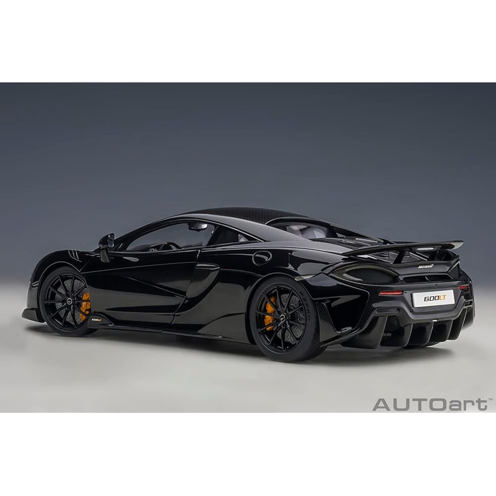 AUTOart AUTOart 1/18 McLaren 600LT Black/Carbon Roof Finished Product 76081