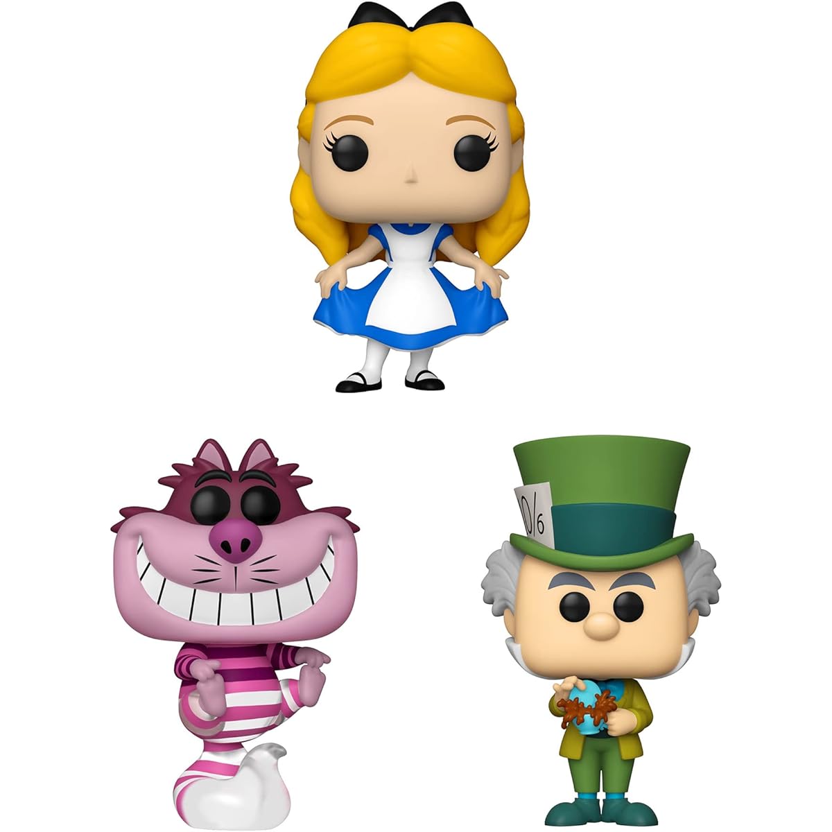 Funko POP! Disney Alice in Wonderland 70th Anniversary Collector Set - Alice, Curzing, Cheshire Cat, Mad Hatter