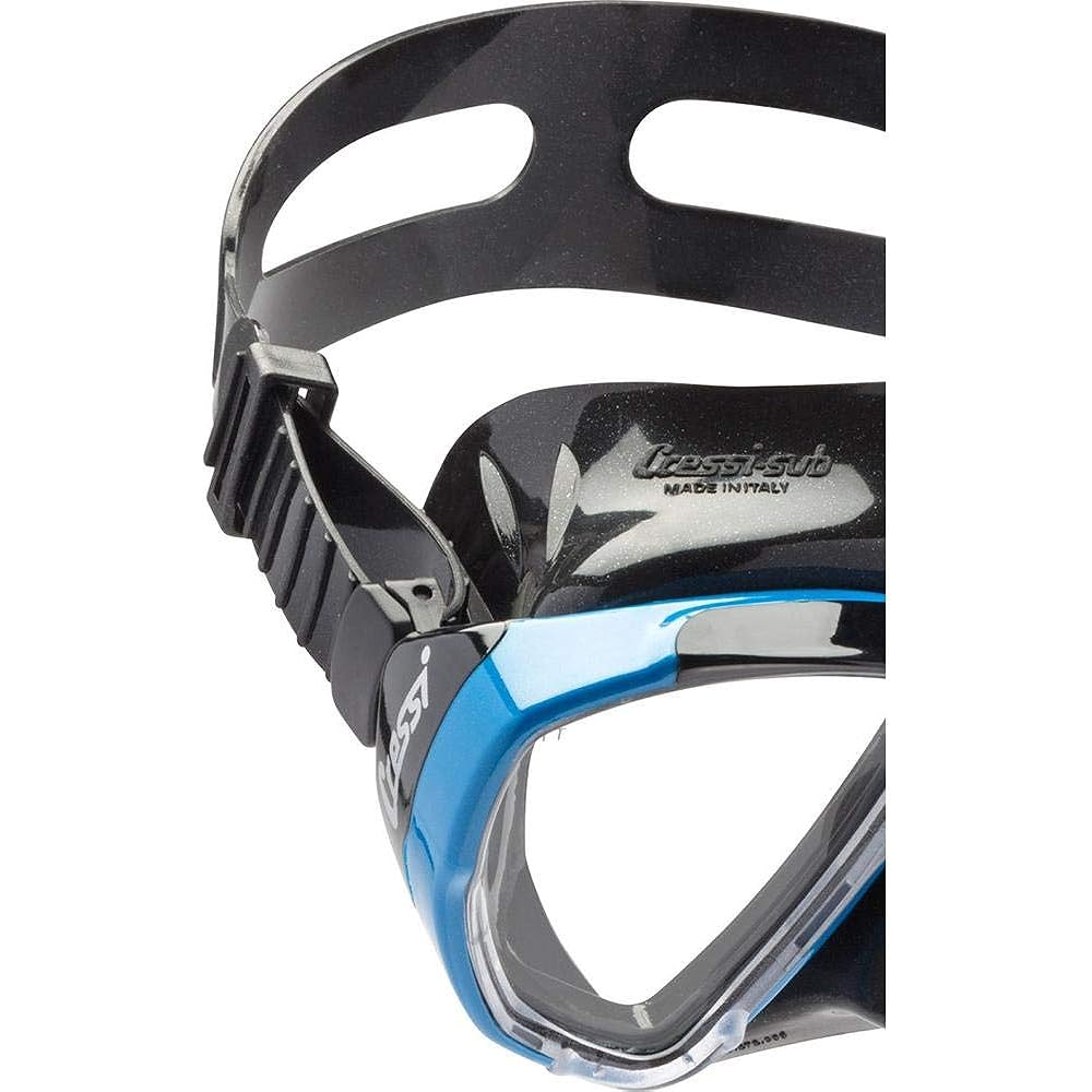 Cressi Big Eyes Diving/Swimming Mask (Made in Italy) Black/Blue
