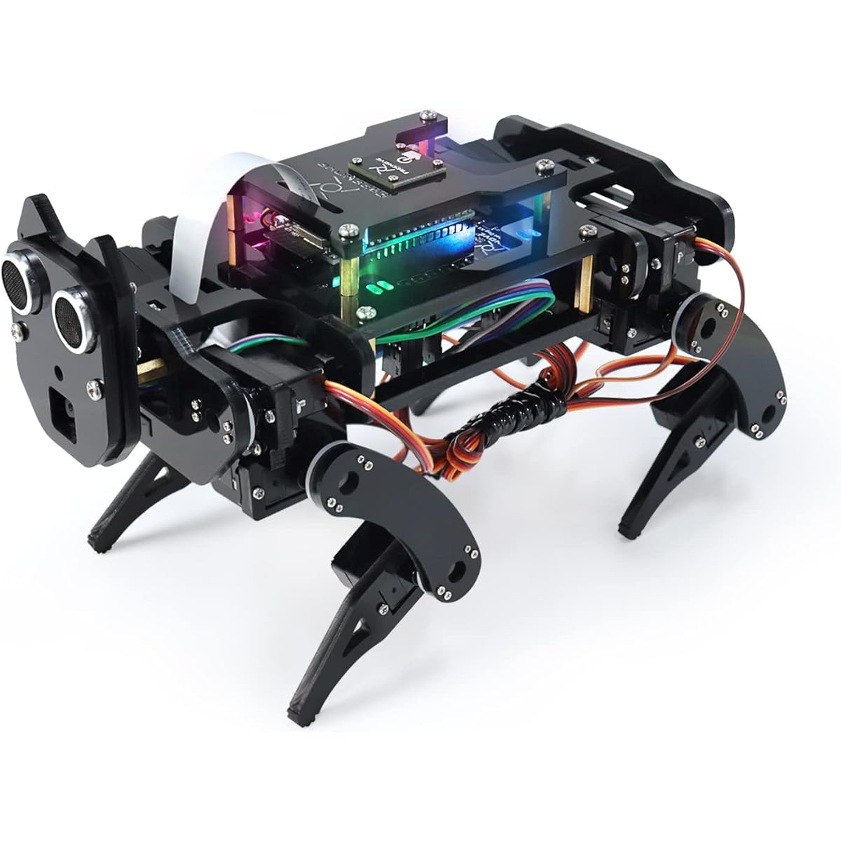 Freenove Robot Dog Kit with ESP32-WROVER (Included), Camera, Walking, Ultrasonic Ranging, Touch Sensor, Buzzer RGB LED Servo for App