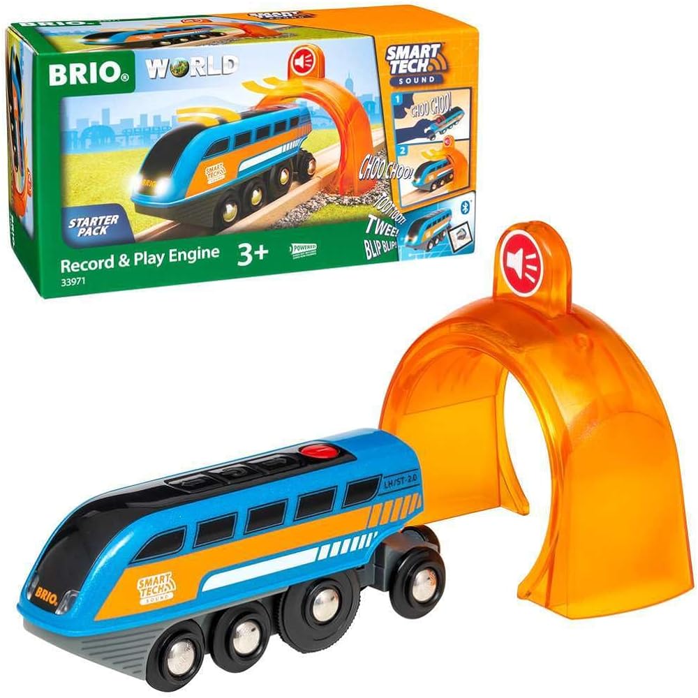 BRIO Smart Tech Sound Engine Ages 3+ (Electric Vehicle Train Toy Wooden Rail) 33971