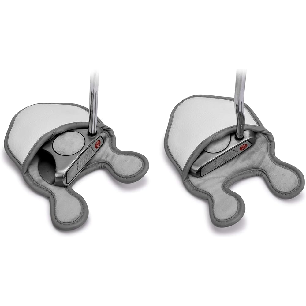 CRAFTSMAN Golf Putter Cover Mallet Magnet Compatible with 2 Balls Head Cover 3 Colors Synthetic Leather