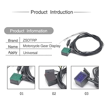 Speed Display Meter Universal Strong Magnet Ultra Thin Motorcycle 6 Speed Digital Gear Indicator Motorcycle Display Shift Lever Sensor