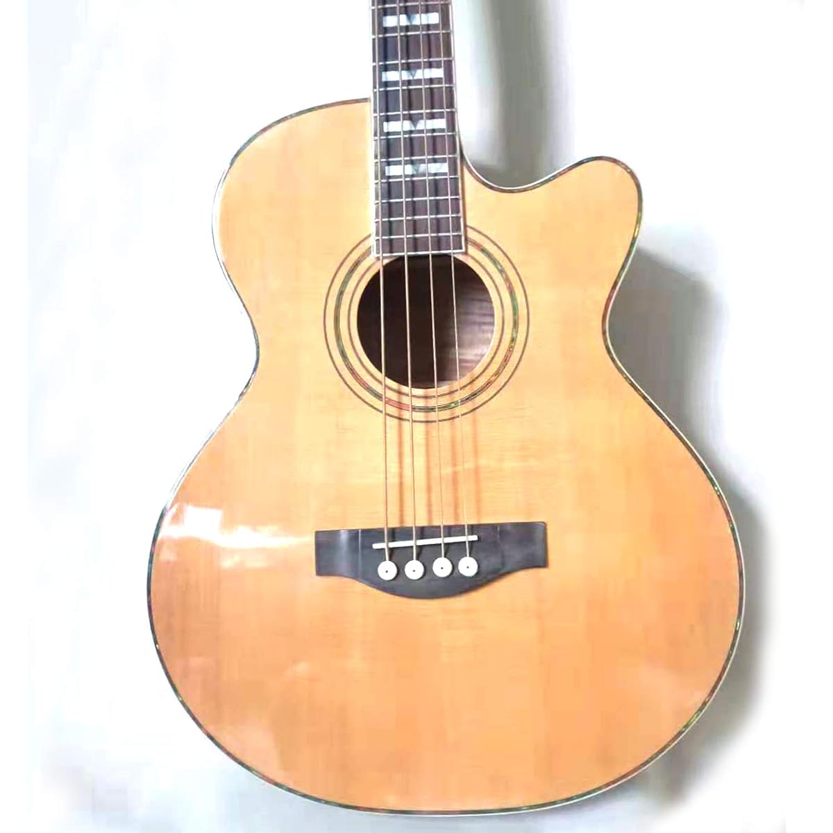 MUSOO New Brand Acoustic Bass Natural with EQ