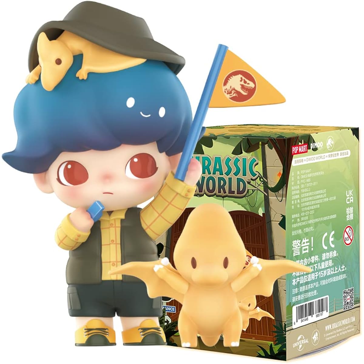 POP MART DIMOO Jurassic World Series [Assorted Box 12 Pieces] Figures Soft Vinyl Gacha Gachapon Character Goods Karai Stylish Toys JURASSIC