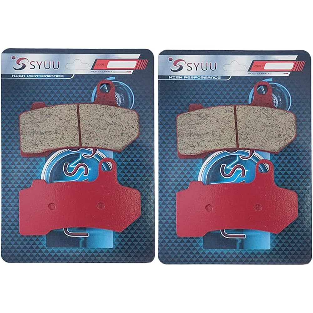 S SYUU Front and Rear Ceramic Brake Pads Compatible with Harley-Davidson Touring FLHXS Street Glide Special FLHTK/FLHTKL Electra Glide Ultra Limited Low 2015 2016 2017 2018 FA409FR