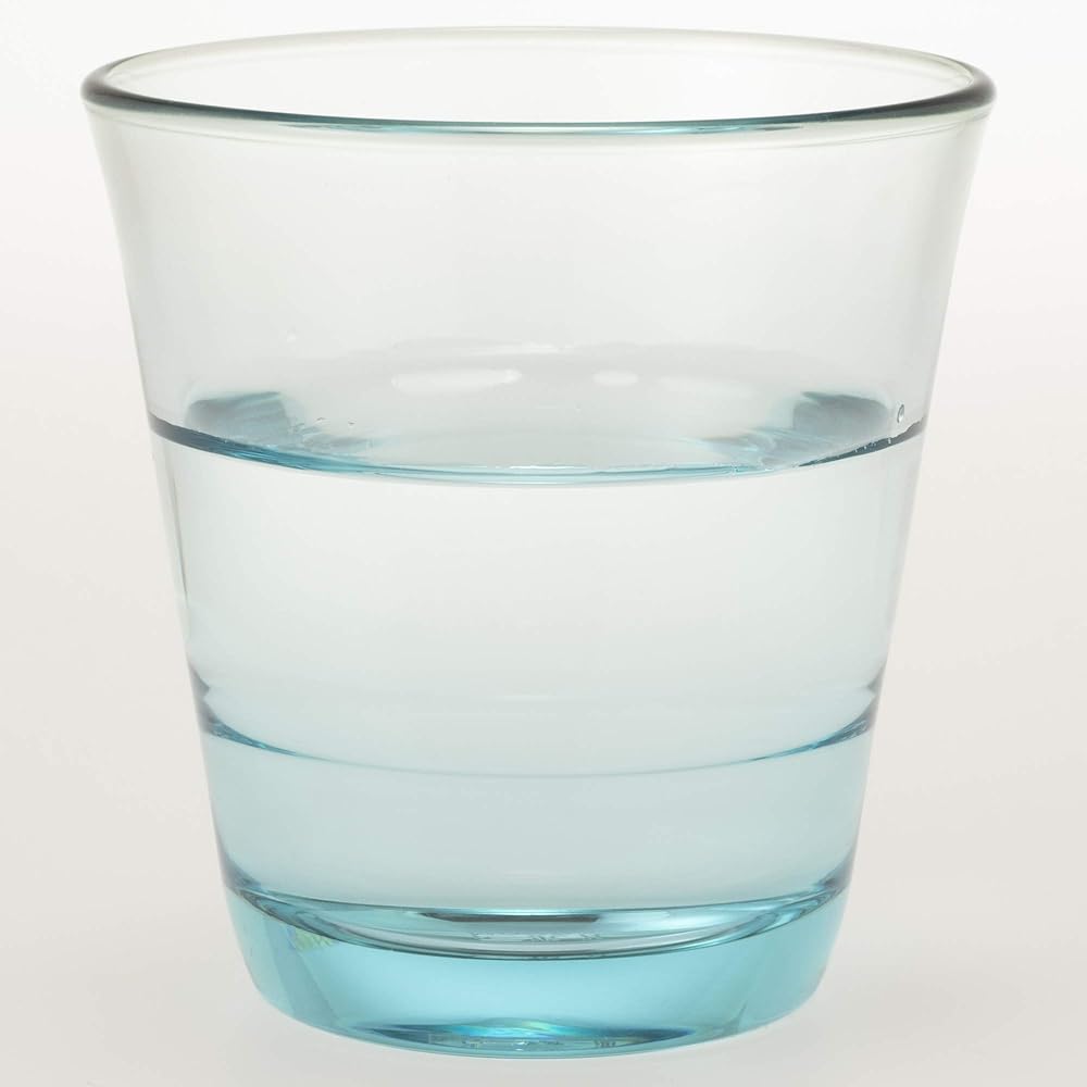 Toyo Sasaki Glass Tumbler Spash Free Glass Made in Japan Dishwasher Safe (Sold in Case) Aqua Blue Approx. 210ml P-52103HS-AQ-JAN 60 pieces