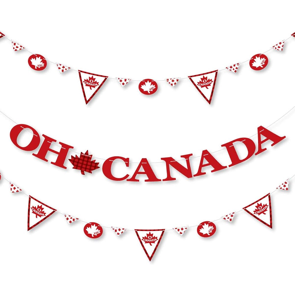 Canada Birthday - Canada Party Letter Banner Decorations - 36 Banner Cutouts and Letters of Canada Banner