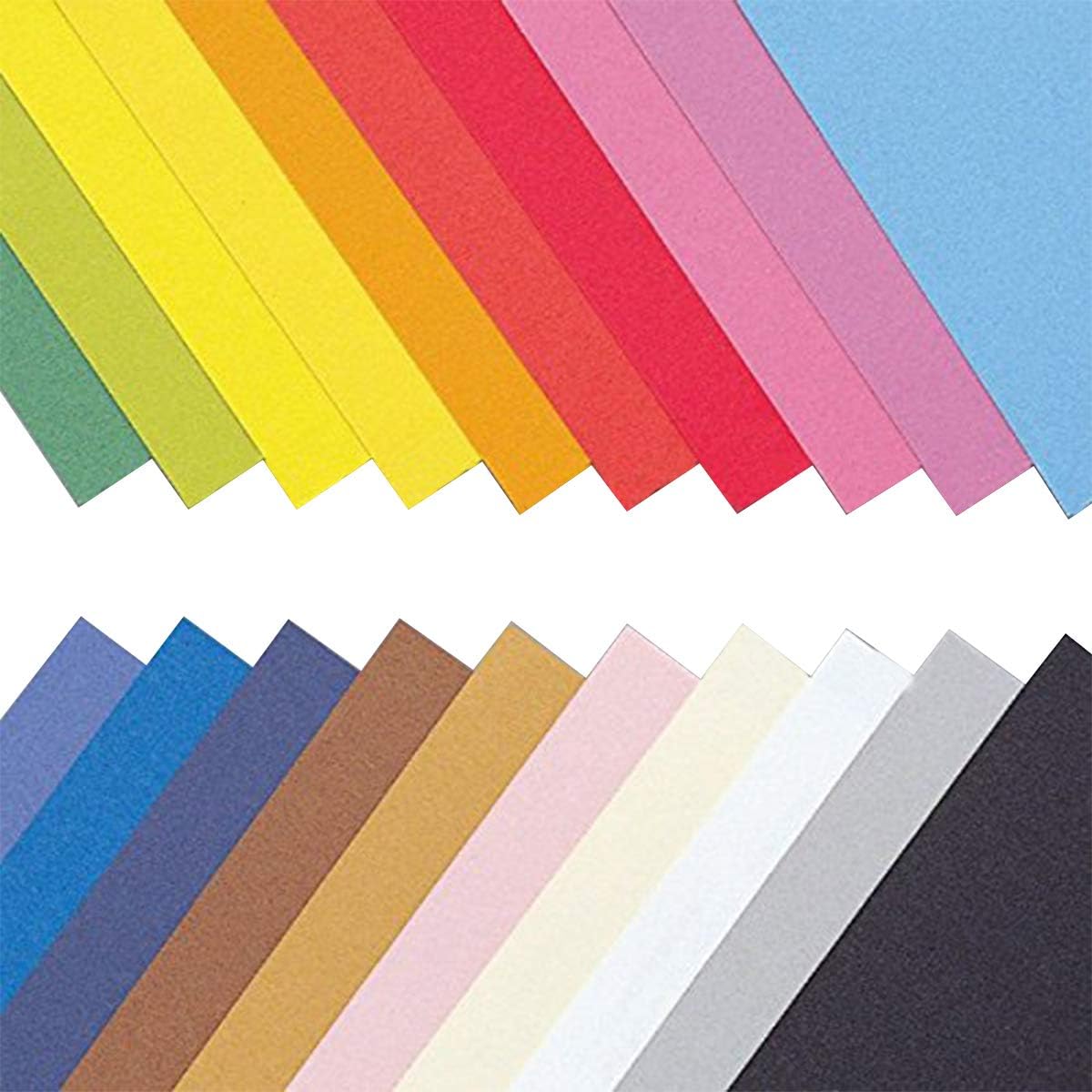 Rasha paper, thick, quarter cut, 20 colors, 100 sheets, 394 x 543 mm, 130 kg