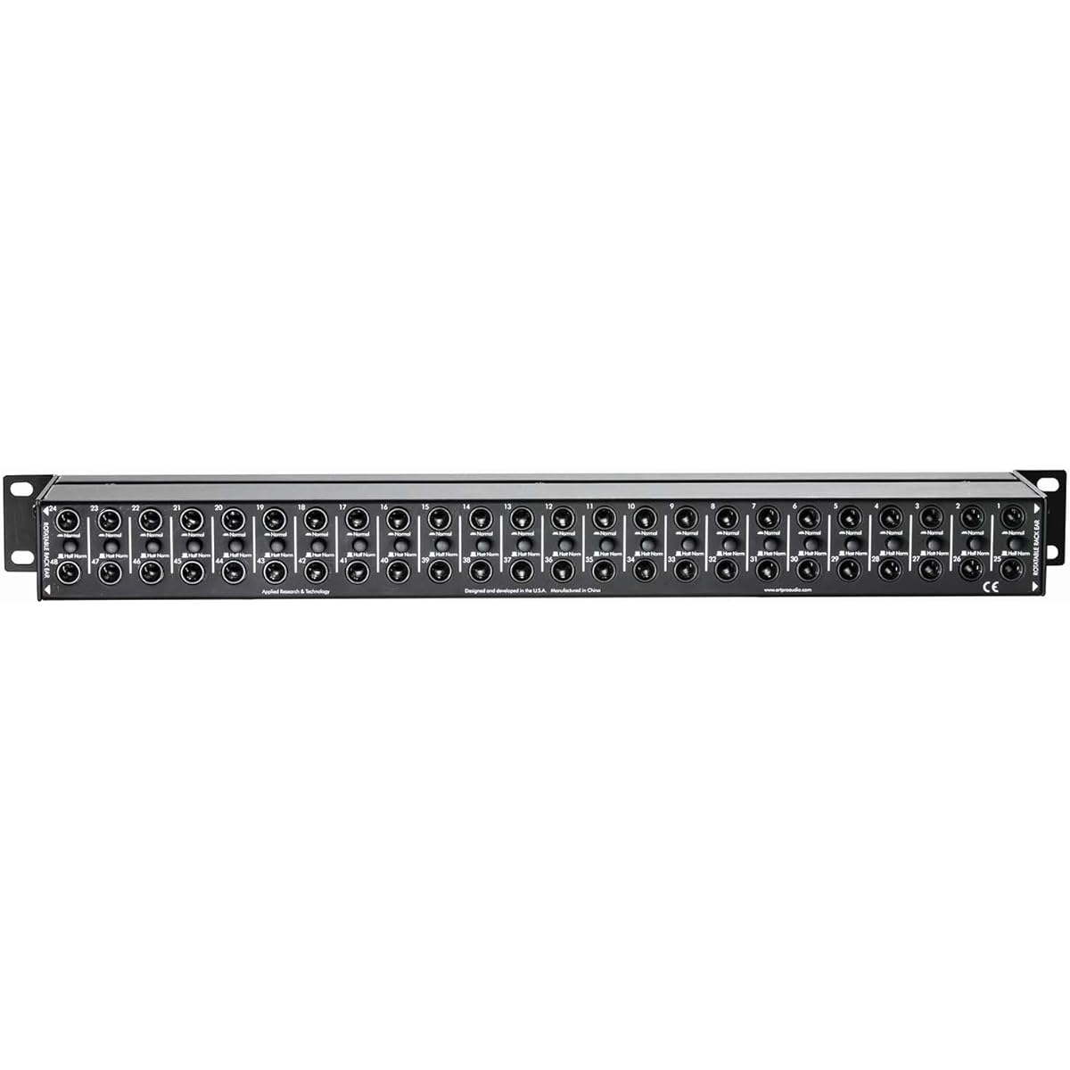 ART 48-point 1/4-inch TRS balanced patchbay P48 [Official domestic import]