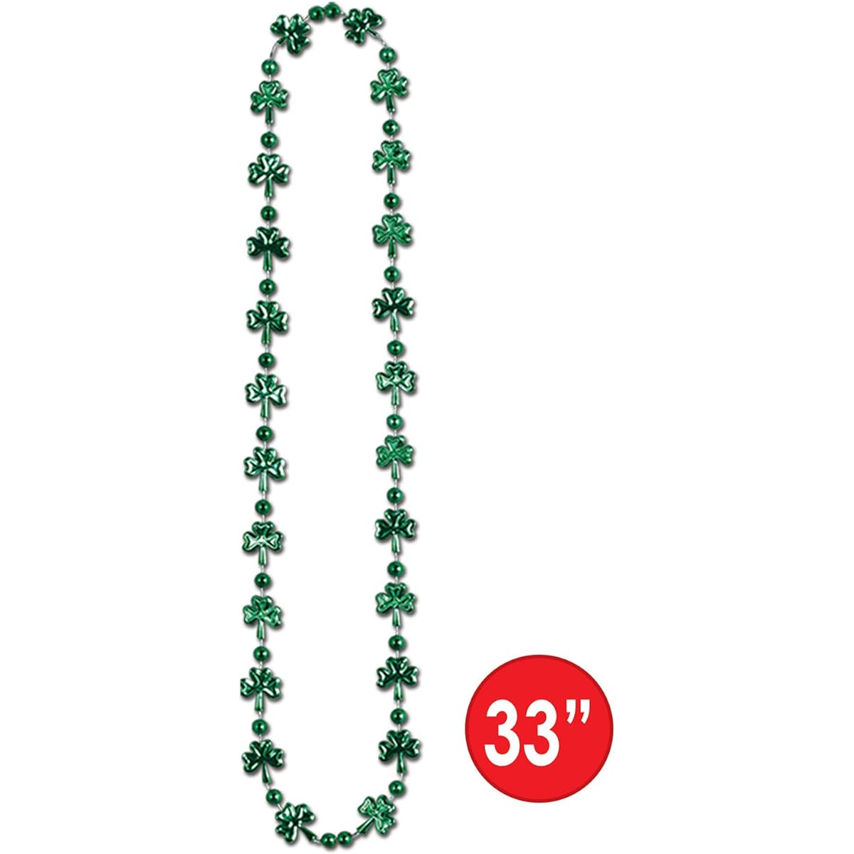 [Beistle] 30597 Shamrock Beads 33 inches