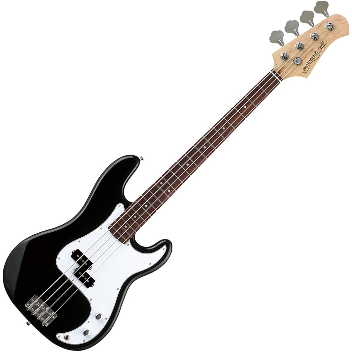 Photogenic PB-240/W3P BK Bass Beginner 12-piece set [Shimamura Music's best-selling bass amp included] Precision bass type Photogenic