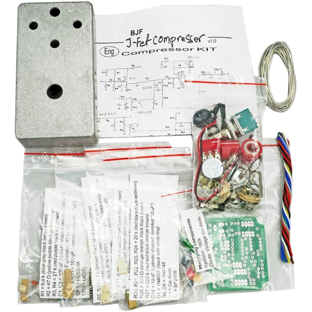 Moody Sounds BJF JFET Compressor DIY Kit Compressor Effector Homemade DIY Kit