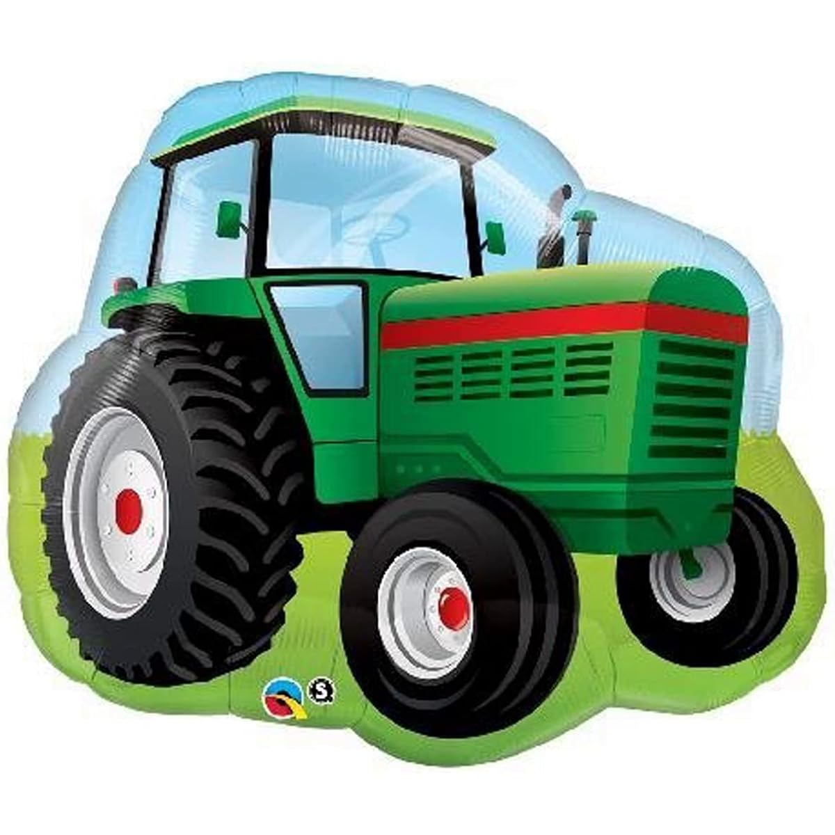 Mayflower Products 2nd Birthday Farm Tractor Balloon Bouquet Decorations and Party Supplies