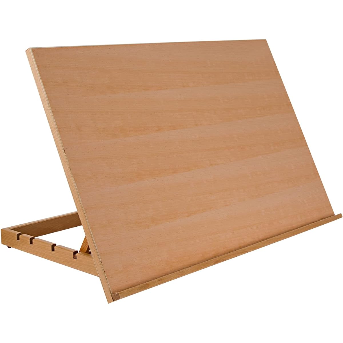 SoHo Urban Artist Extra Large Solid Wood Adjustable Drawing Painting Board and Easel- Natural Finish 19.75 x 30 by Soho Urban Artist