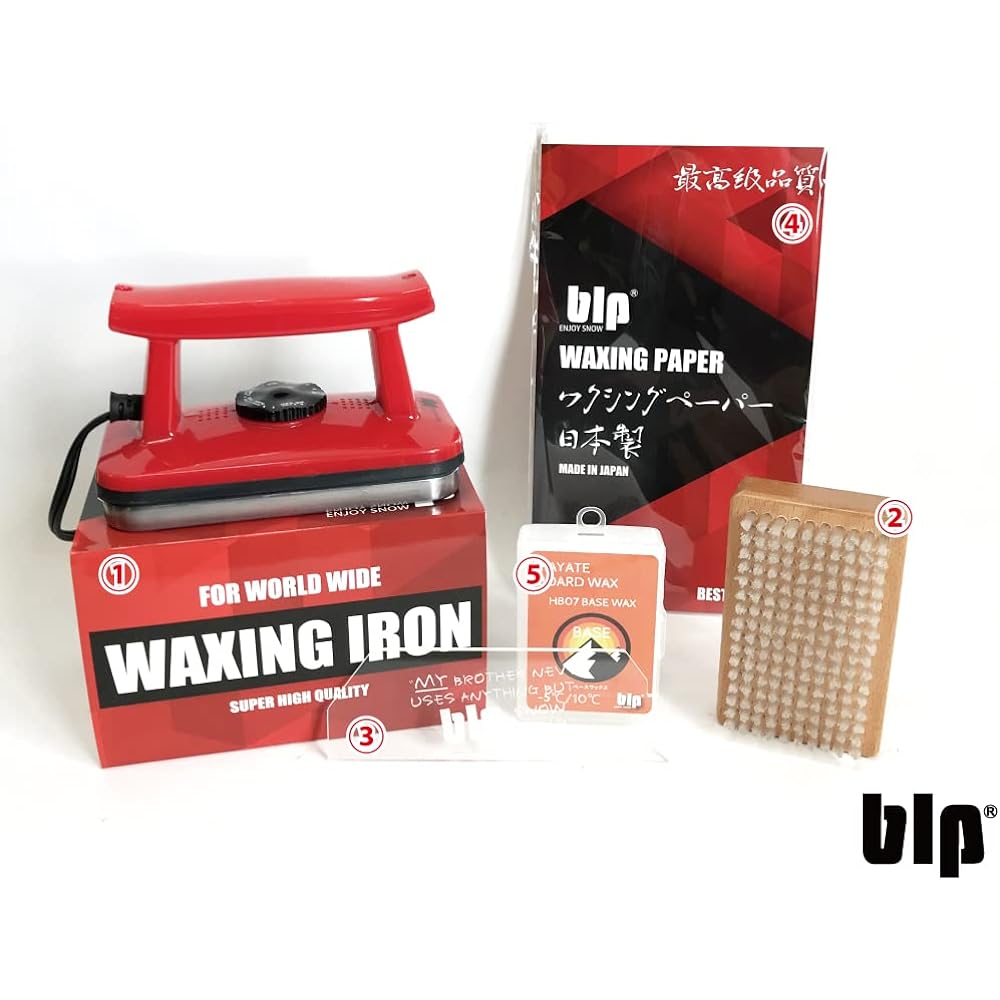 BLP Snowboard Ski Maintenance Hot Wax Set Minimum 5P Easy Tune-up