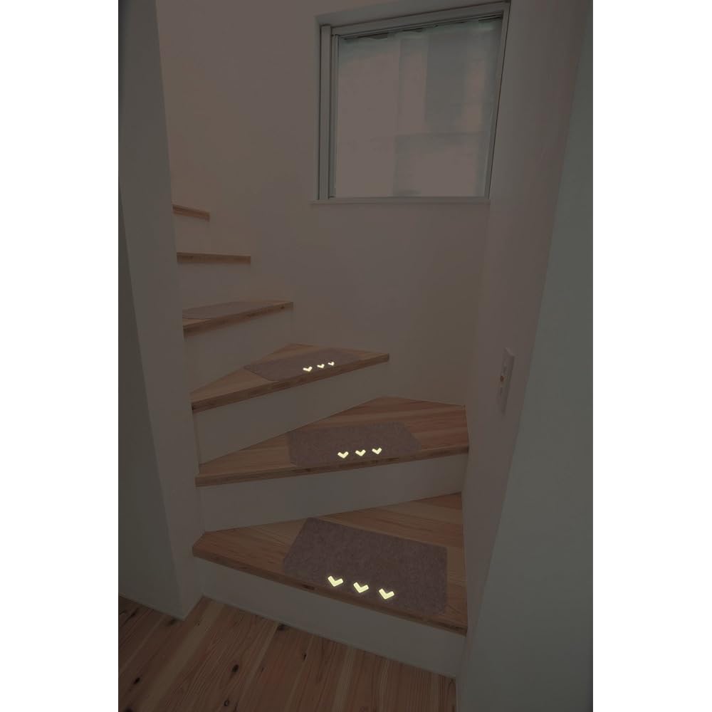 Watanabe Industries Luminous Stair Pita Mat 15 Pieces Beige TK-BE-4522