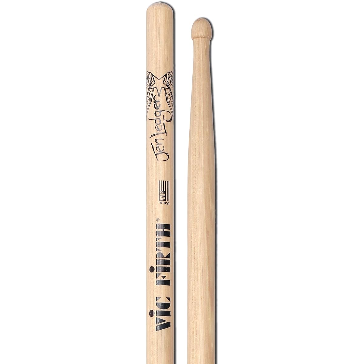 Vic FIrth VFSLED "Jen Ledger Signature American Hickory" Wood Chip Drumstick