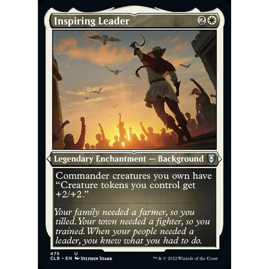 Magic: The Gathering - Inspirational Leader (475) - Etching - Foil - Battle of Baldur's Gate