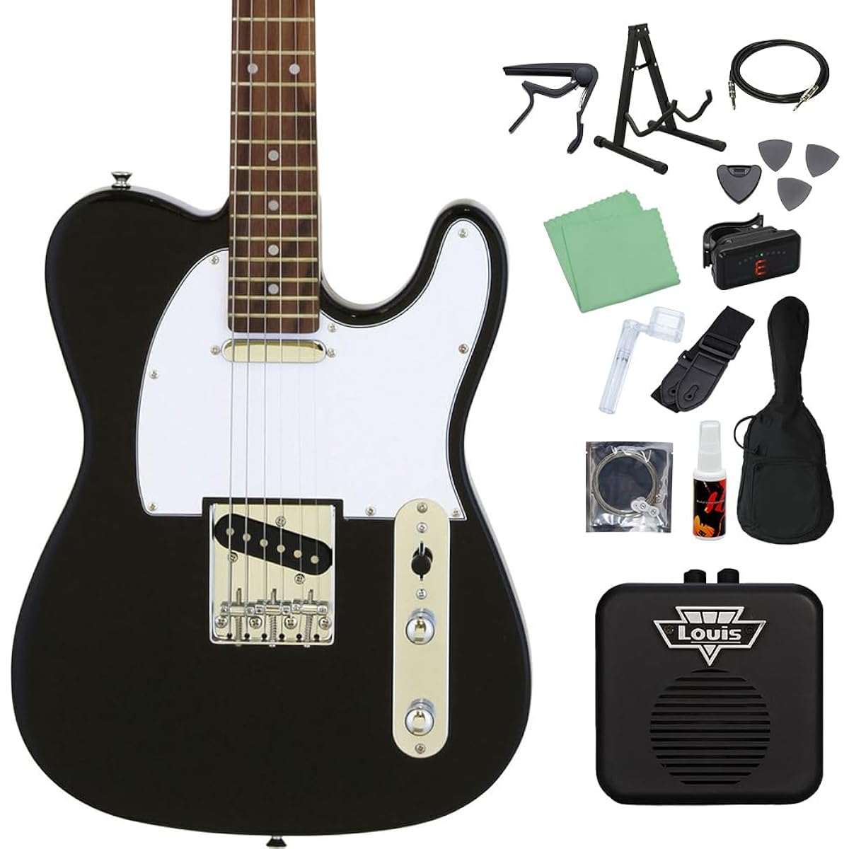 LEGEND LTE-Z BK Electric Guitar Beginner 14-piece Set [With Mini Amplifier] Legend