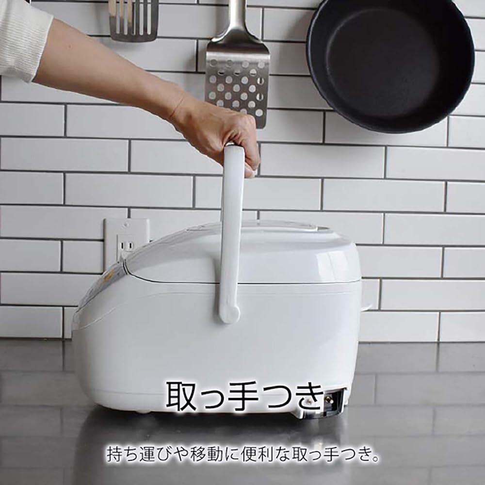 Tiger Thermos (TIGER) Rice Cooker 5.5 Cups Microcomputer with Cooking Menu Freshly Cooked White JBH-G101W
