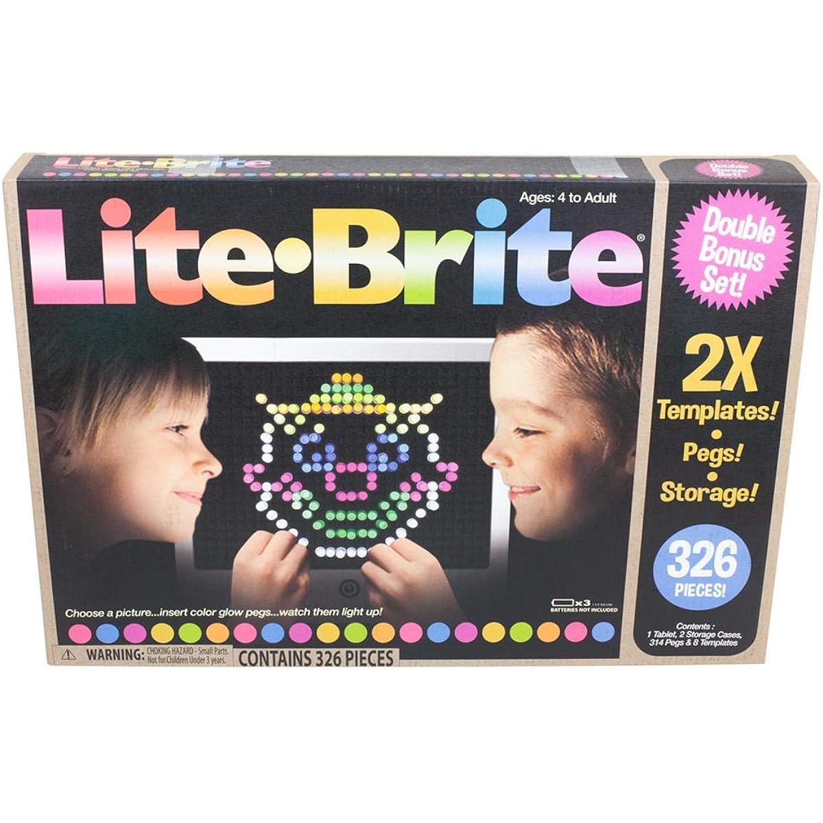 Lite Brite Magic Screen Bonus Set 326 Pieces