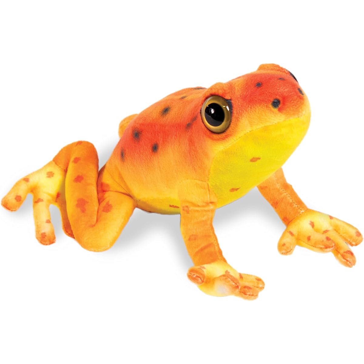 Real Planet Reptile Stuffed Animal - Soft Cute Stuffed Animal Gift for Kids of All Ages Rainforest Garden Poison Frog Toy Christmas Birthday Gift (Orange, 15 Inches)