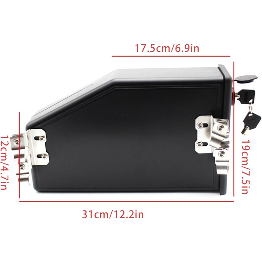 Uhue Durable Motorcycle Left Side Tool Box R1200GS Adventure R1250GS LC ADV TRK502 Decoration Waterproof Box Accessories Black