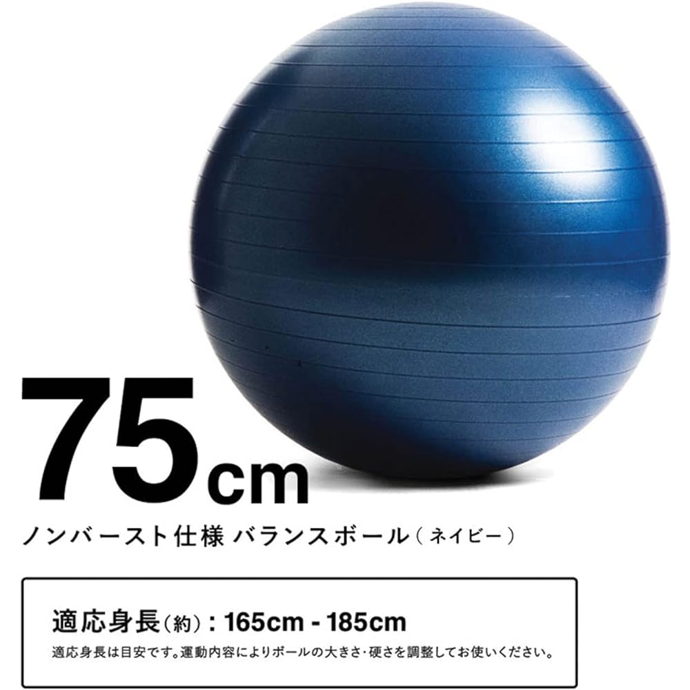 La-VIE Balance Ball 55cm 65cm 75cm with Air Pump [Manufacturer Genuine Product]