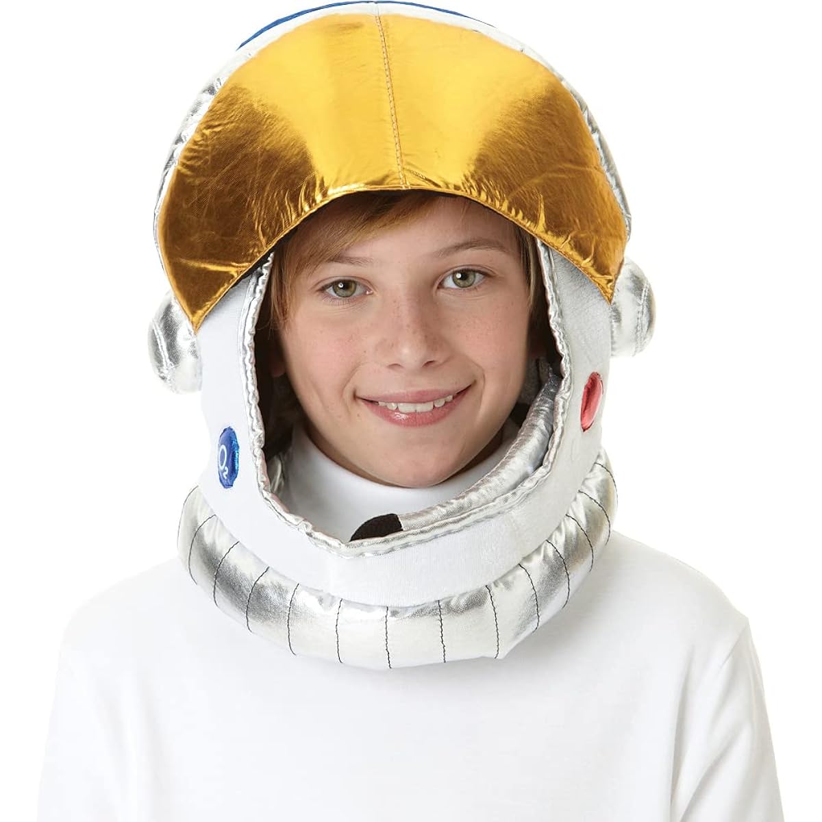 amscan 392103 Astronaut Silver Gold Helmet Costume Kids Size