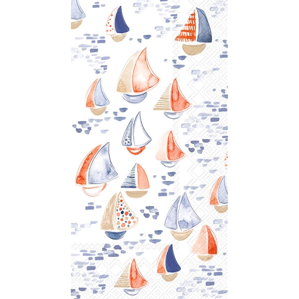 IHR Ideal Home Range Paper Napkins 3 Ply Coastal Nautical Beach Design 16 Count Guest Size Nantucket Yacht