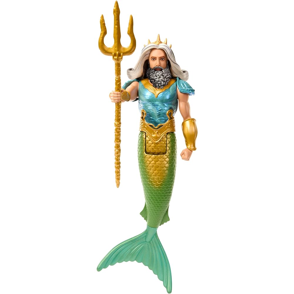 Disney / Live-action movie "The Little Mermaid" Ariel / King Triton / Ursula Doll [3 dolls] [Pretend play] [Fine tail can move glittering] [Dress-up doll] [3 years old and up] HND28