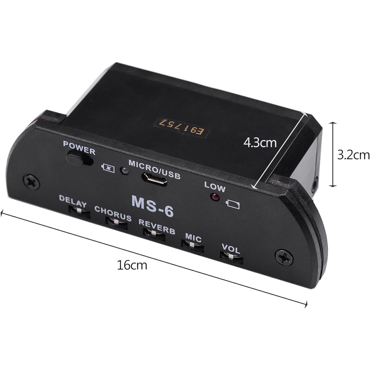 Acoustic Guitar Pickup Resonance Pickup Preamp System with Rechargeable Battery
