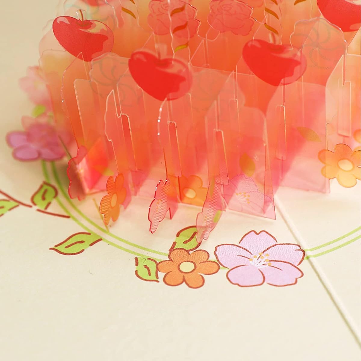 Pop Up Birthday Cards, 3D Crystal Birthday Cake Pop Up Cards, Handmade Happy Birthday Greeting Cards with Envelope, Birthday Gifts for Kids, Mom, Dad, Boyfriend, Girlfriend, Friend, Lover