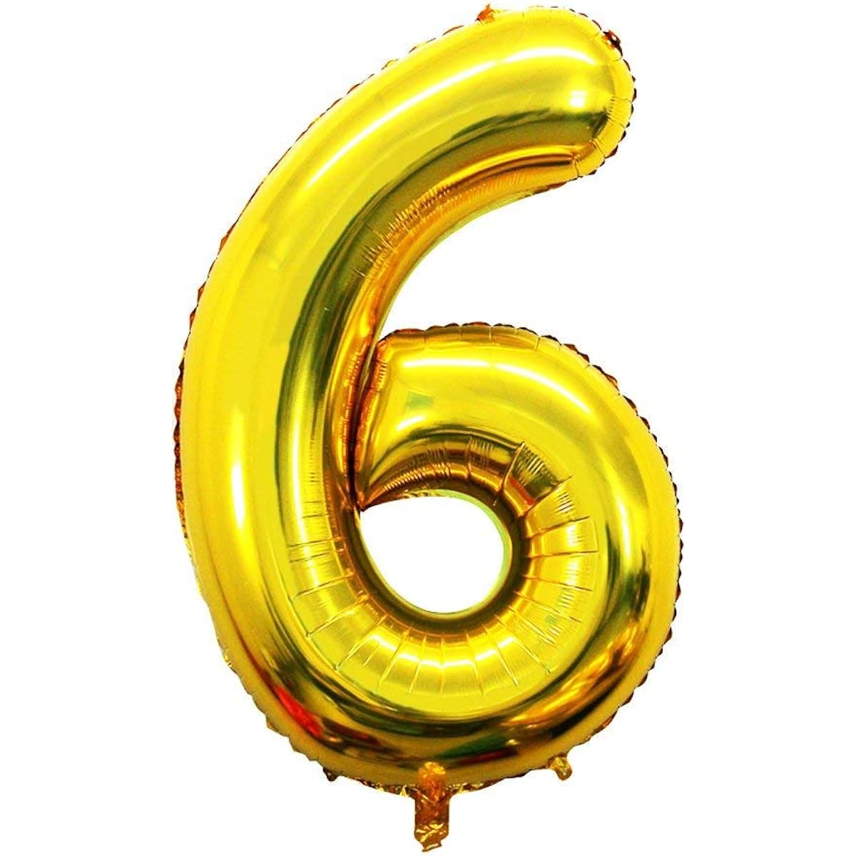 Festiko 40" Foil Number Balloons for Birthday/Anniversary Party Decorations and Celebration (6, Gold)