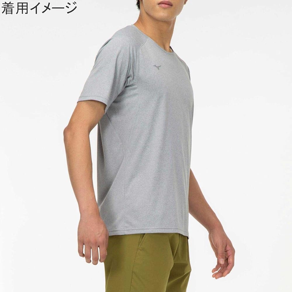 Mizuno 32MA2023 Men's Training Wear, Short Sleeve T-Shirt, Sweat Absorbent, Quick Drying