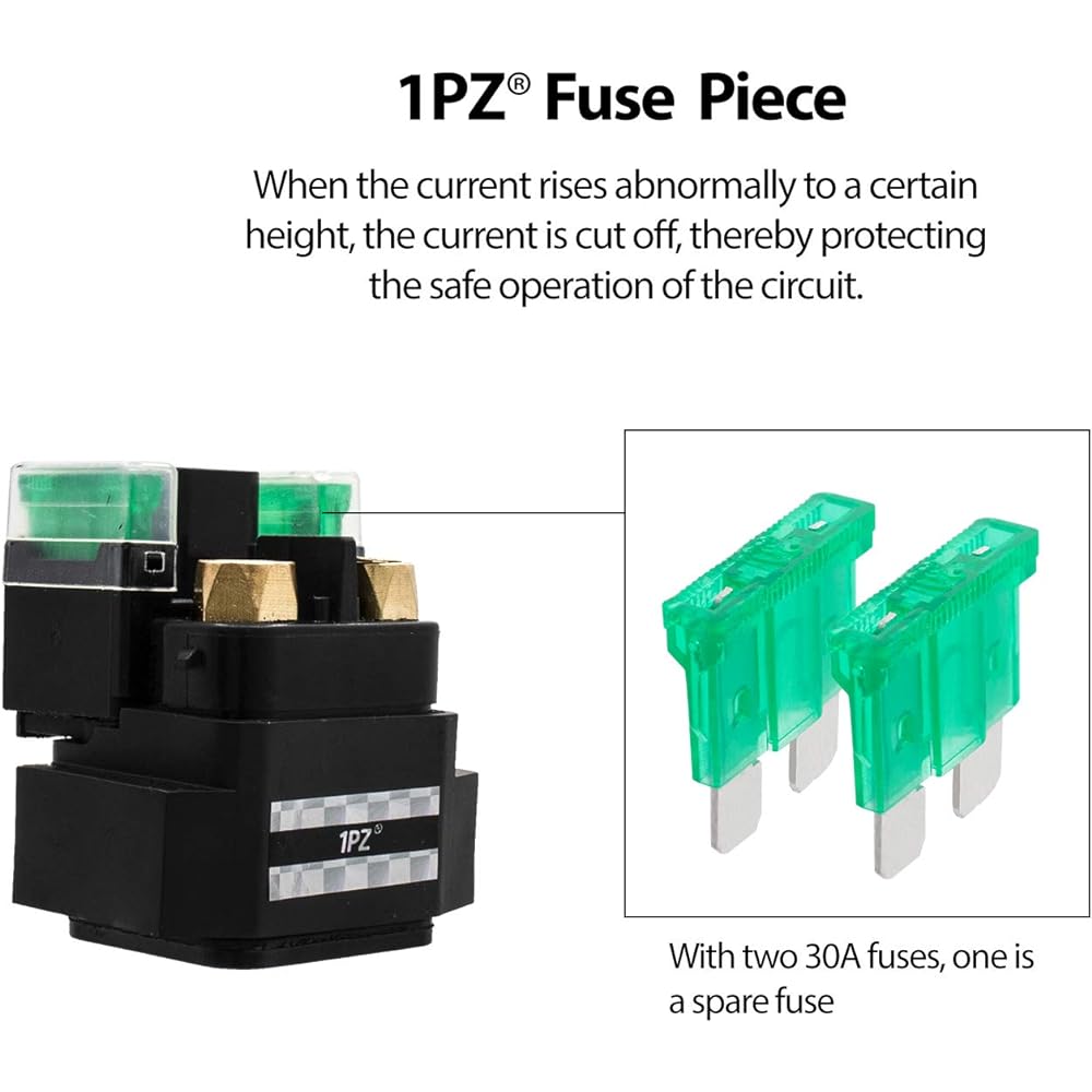1PZ Y07-SL2 Starter Solenoid Relay Replacement for Yamaha Grizzly 550 YFM550 2009-2014 Grizzly 700 YFM700 2007-2017 YFZ450 R