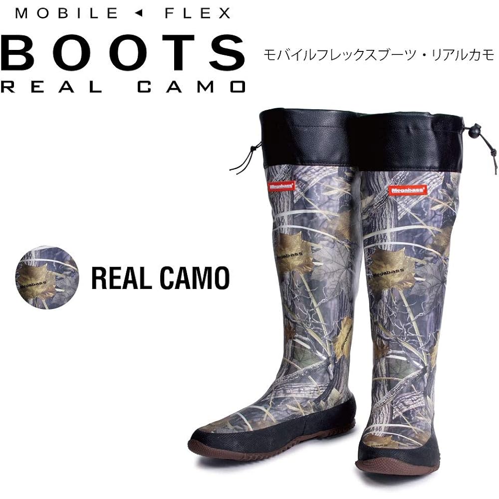 Megabass MOBILE FLEX BOOTS (Mobile Flex Boots) Real Camo M (25cm)