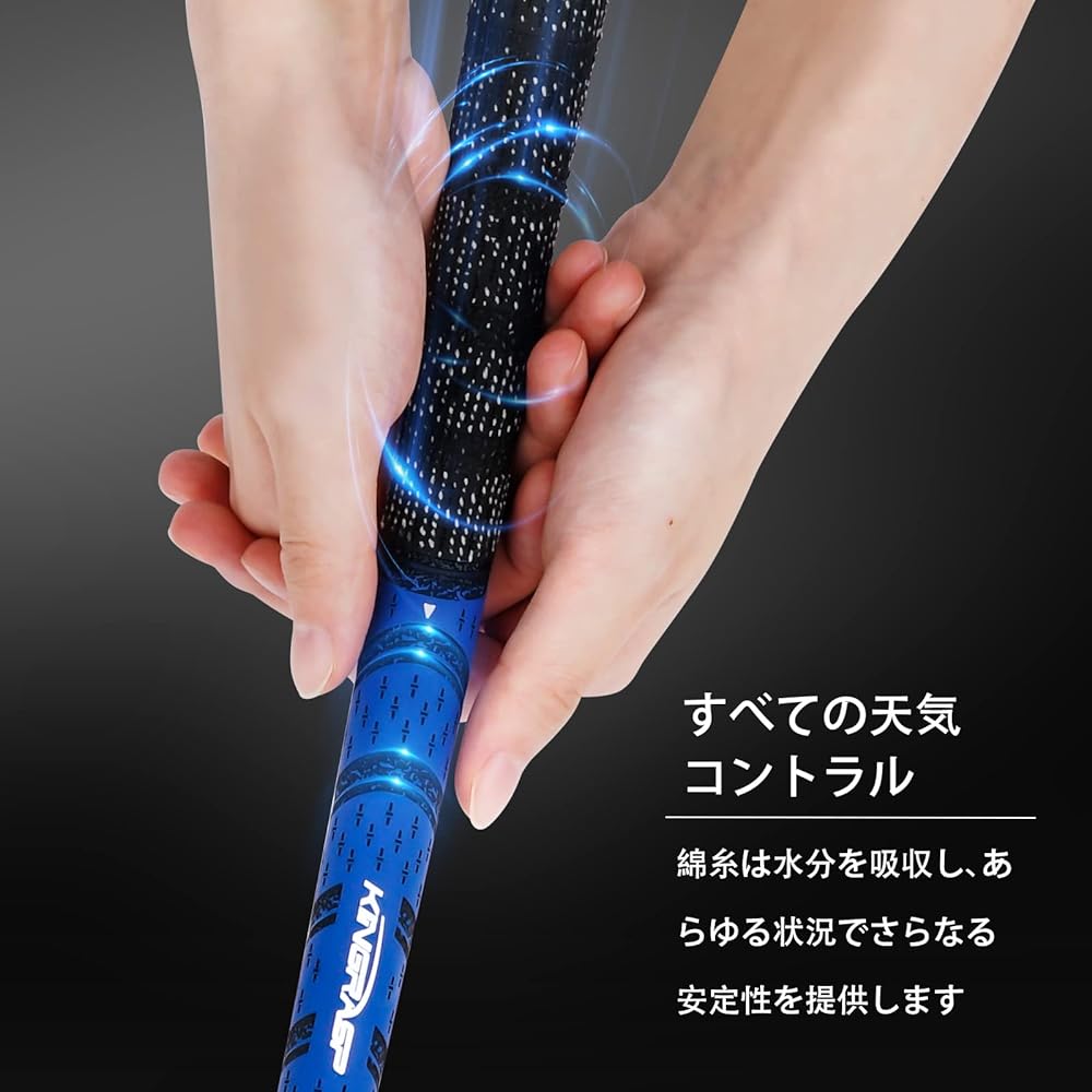 Set of 13 KINGRASP Golf Grips Standard/Medium Soft feel, non-slip, comfortable hybrid golf club grips Standard. 6 color options,