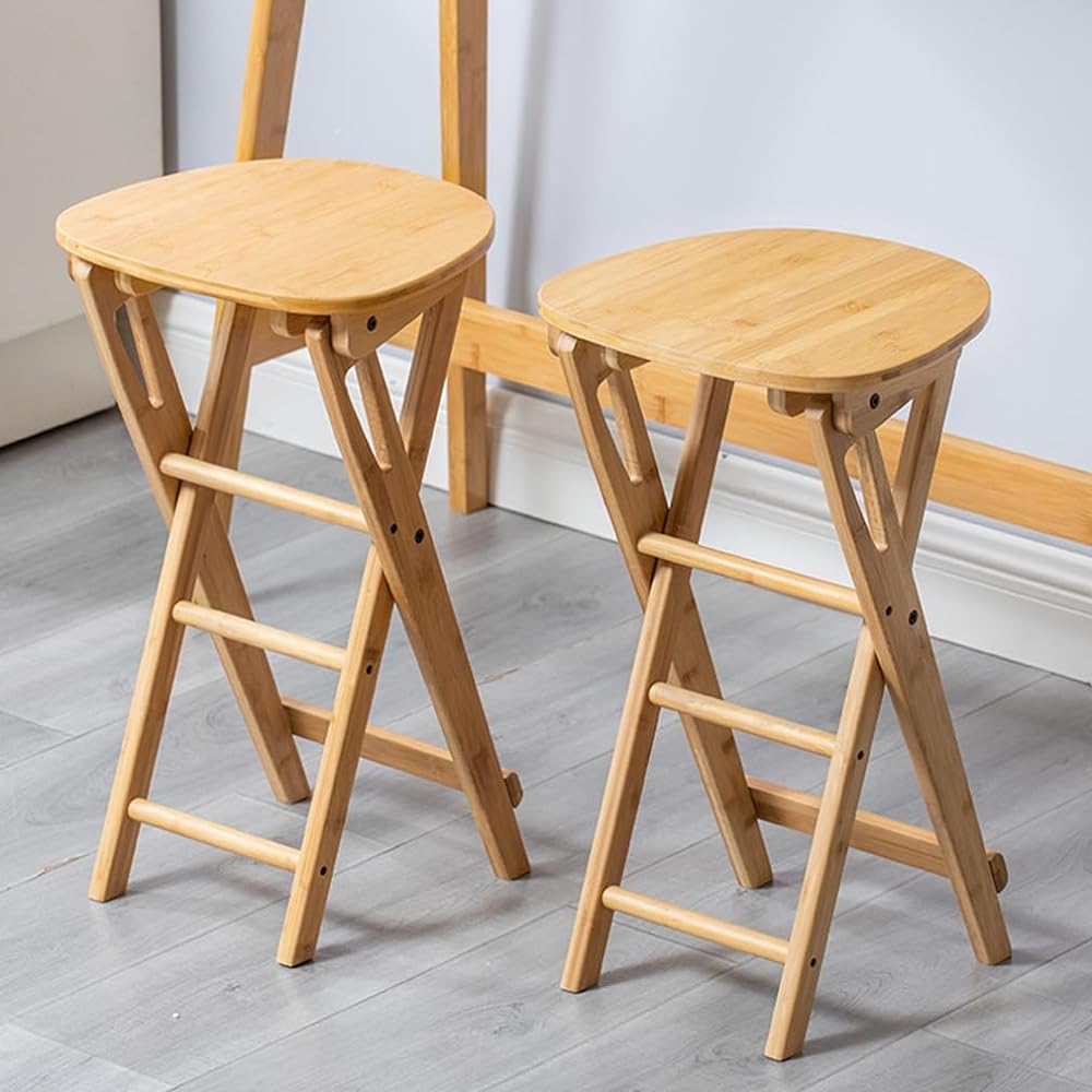 Counter chair high chair chair high stool folding stool counter chair counter chair chair counter guitar chair kitchen chair kitchen chair kitchen indoor folding bamboo finished product