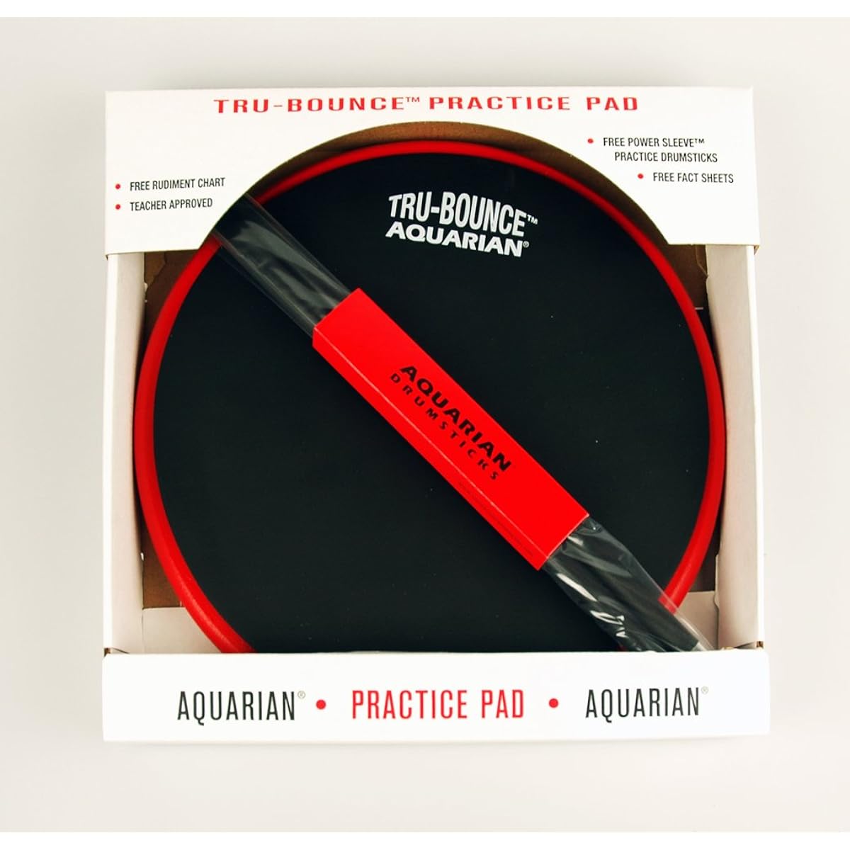 AQUARIAN TBP-12 PAD Drum Practice Pad