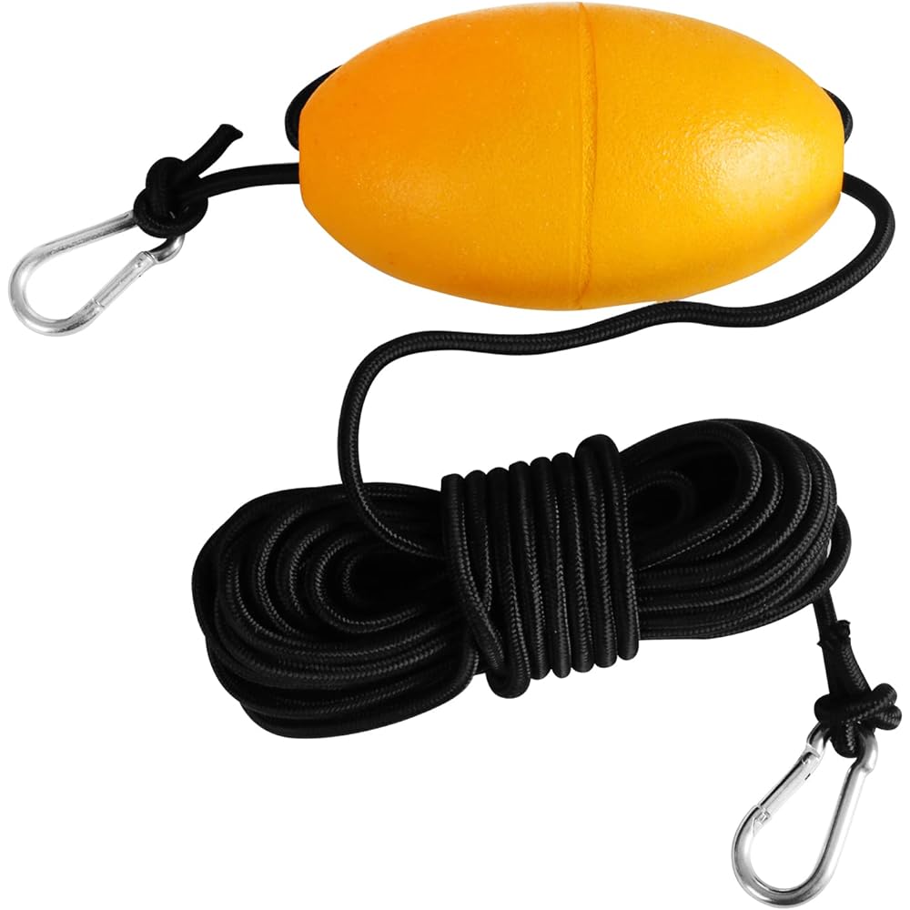 18ft Kayak Tow Rope Line Buoy Ball Float Leash Sea Brake System + PVC Sea Anchor Rogue Sailing Drift Brake Drift Socks Suitable for 12-14ft/14-16ft Marine Boat Yacht Kayak