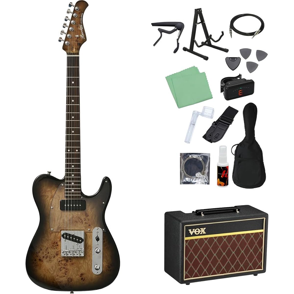 Bacchus TACTICS-BP/R BK-B Electric Guitar Beginner 14-piece Set [With VOX Amplifier] Universe Series Bacchus