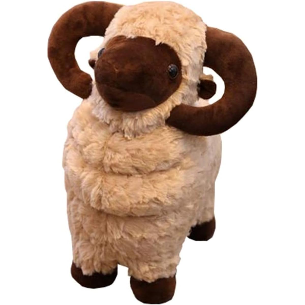 Sheep hug pillow, animal stuffed animal, cute, fluffy, toy, for boys, girls, lovers, birthday present, school entrance gift, baby shower gift, Christmas, children's room, brown, 60cm