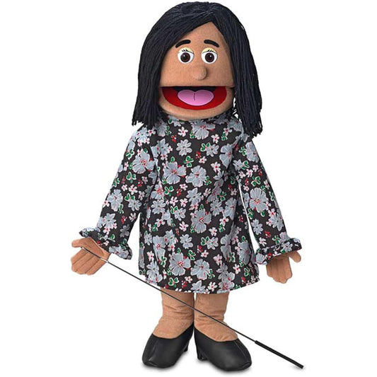 25" Maria, Hispanic Mom/Teacher, Full Body, Ventriloquist Style Puppet