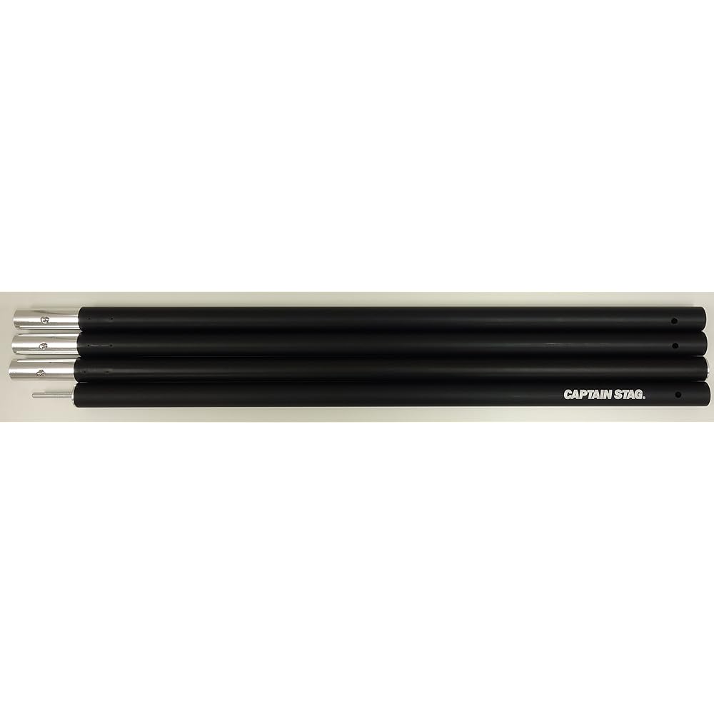 CAPTAIN STAG Tent/Tarp Parts Pole Aluminum Joint Pole 4 Pieces Connector Black UA-4511 / UA-4512 / UA-4513