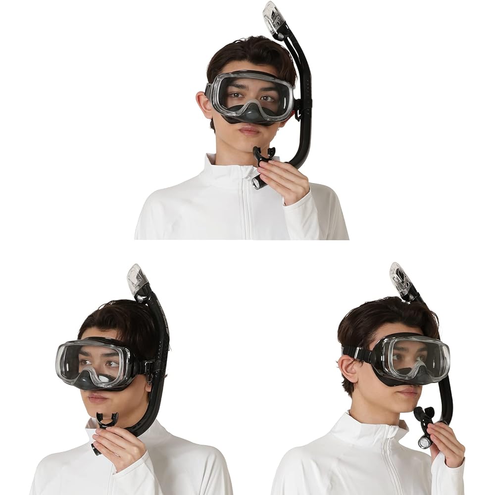 REEF TOURER Snorkeling Snorkel Mask Snorkel for Adults 2 Piece Set Silicone RC0109