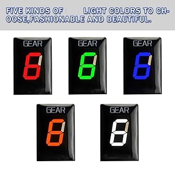 Digital Meter Display Gear Display Indicator Honda CB900F CBR250R CBR900RR CBR919RR CBR954RR Motorcycle ECU Direct Mount 1-6 Speed Indicator Meter Display